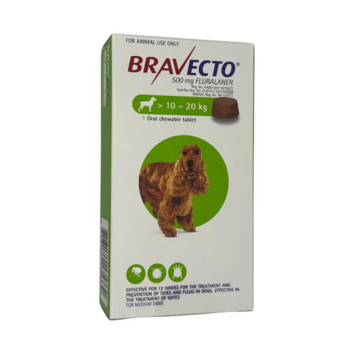 BRAVECTO MEDIUM Chew (10 - 20KG) Green