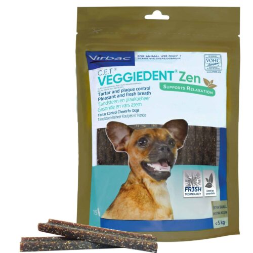 DENTAL CHEWS VEGGIEDENT ZEN CET X Small (15)